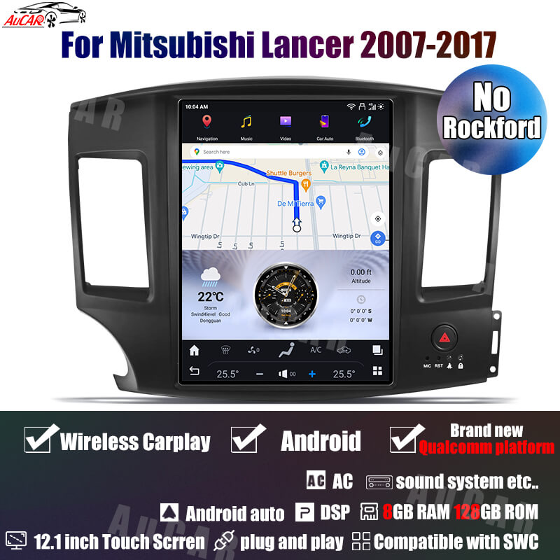 Mitsubishi Lancer Radio Head Unit Upgrade System - AUCAR - '07-'17