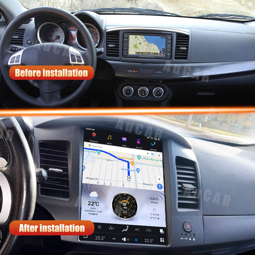 Mitsubishi Lancer Radio Head Unit Upgrade System - AUCAR - '07-'17