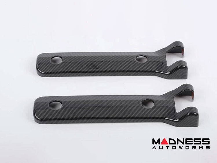  Ford Bronco Tailgate Hinge Cover Kit - Gloss Carbon Fiber - 2 PCS