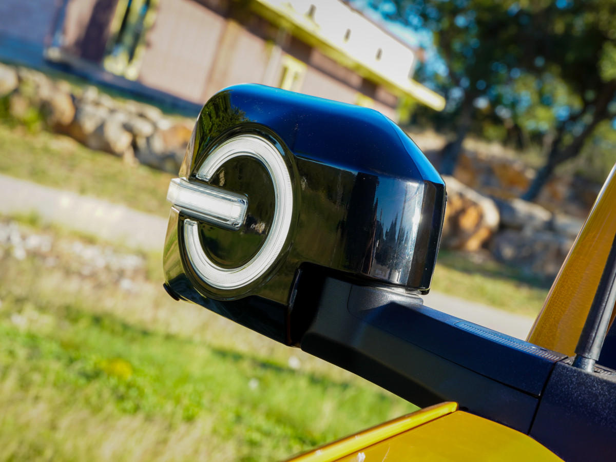 Ford Bronco Rear View Mirror Cover Set w/ built in LED Lights - Gloss Black