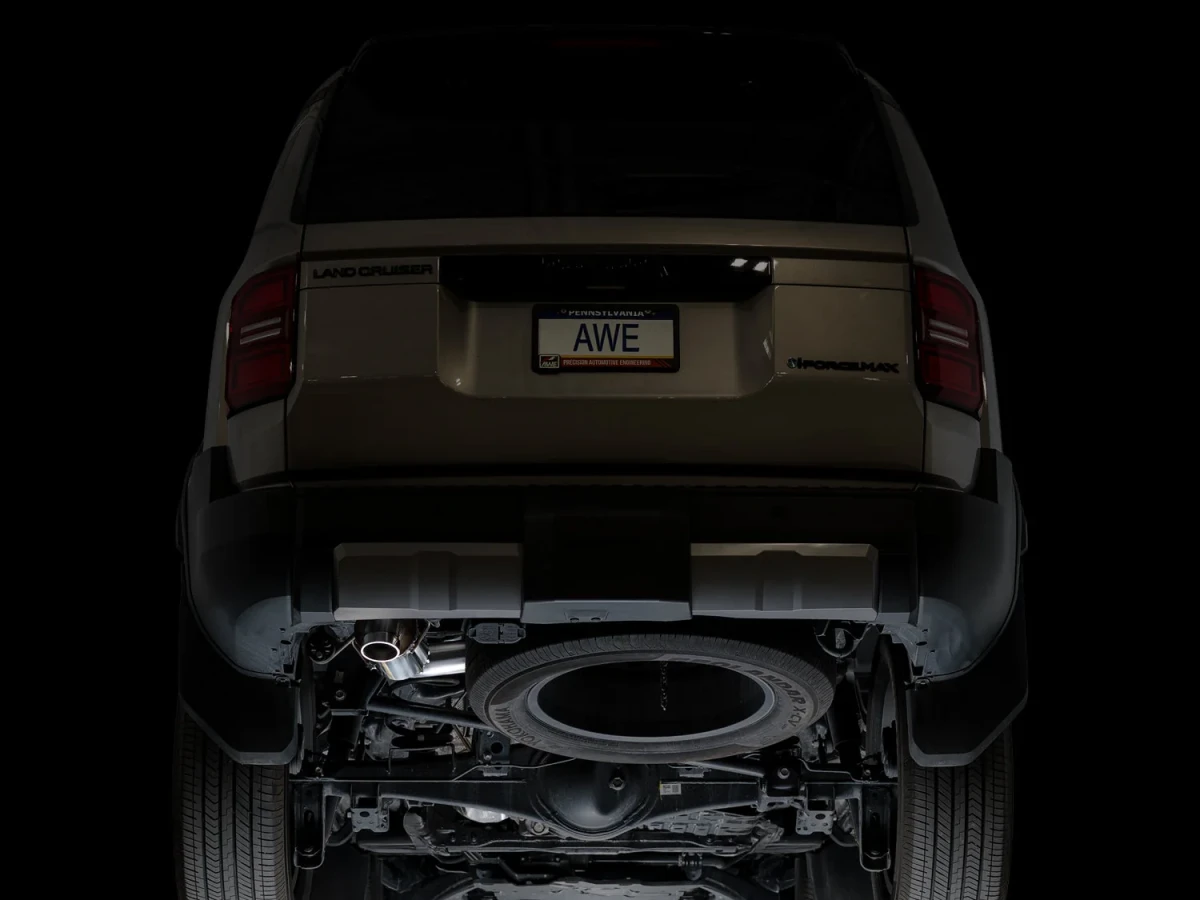 Toyota Land Cruiser Performance Exhaust - AWE Tuning - Cat-Back Touring with BashGuard - `24-`27