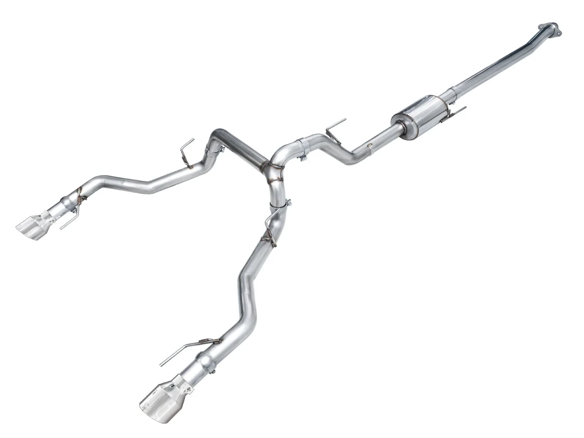 Ford F-150 Tremor Performance Exhaust - AWE Tuning - Cat-Back Track - Chrome Silver - `21-`27