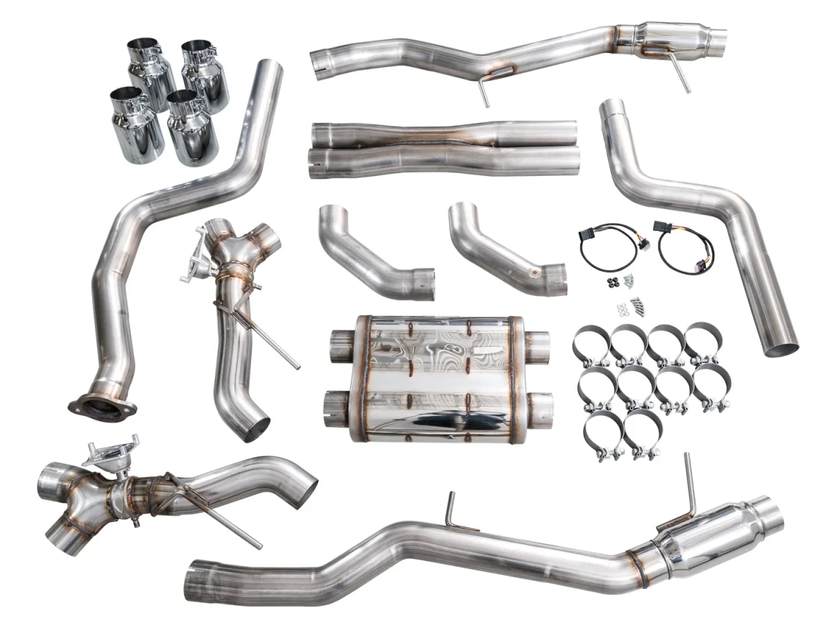 Cadillac CT5-V Performance Exhaust - AWE Tuning - SwitchPath - Chrome Silver - Blackwing `22-`26