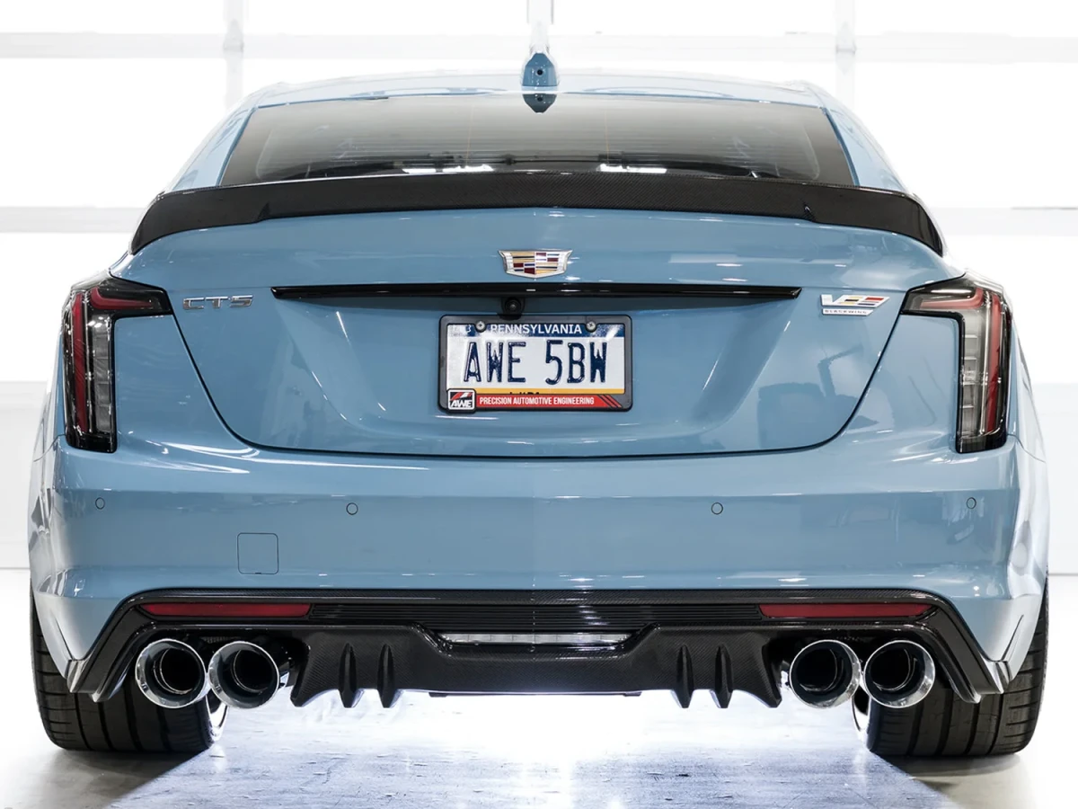 Cadillac CT5-V Performance Exhaust - AWE Tuning - SwitchPath - Chrome Silver - Blackwing `22-`26 Cadillac CT5-V Performance Exhaust - AWE Tuning - SwitchPath - Chrome Silver - Blackwing `22-`26