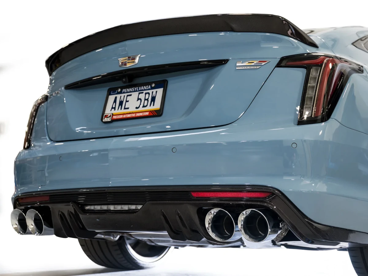 Cadillac CT5-V Performance Exhaust - AWE Tuning - SwitchPath - Chrome Silver - Blackwing `22-`26
