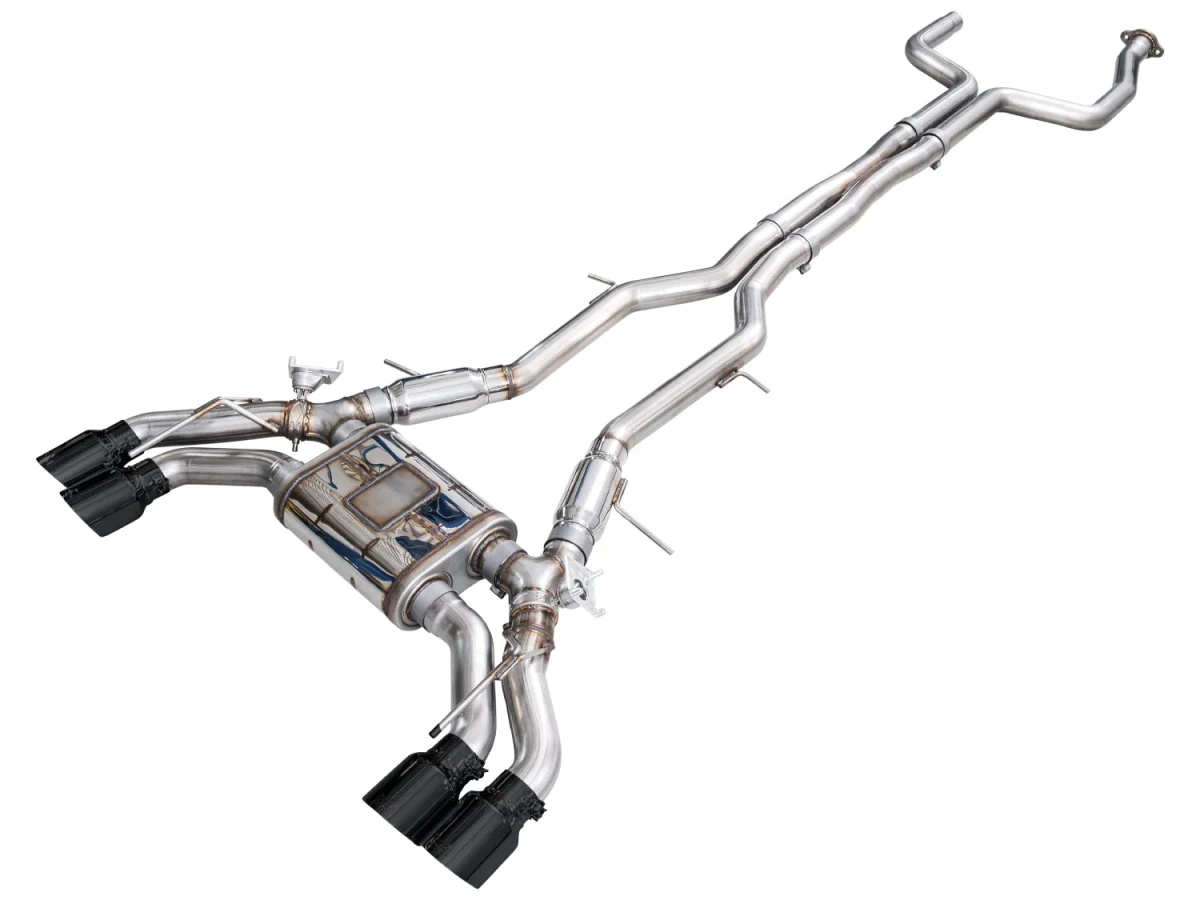 Cadillac CT5-V Performance Exhaust - AWE Tuning - Cat-Back SwitchPath - Diamond Black - Blackwing `22-`26