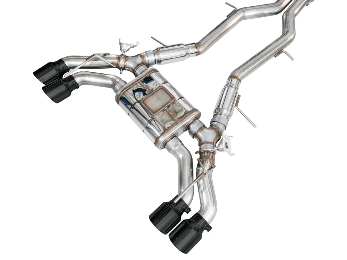 Cadillac CT5-V Performance Exhaust - AWE Tuning - Cat-Back SwitchPath - Diamond Black - Blackwing `22-`26