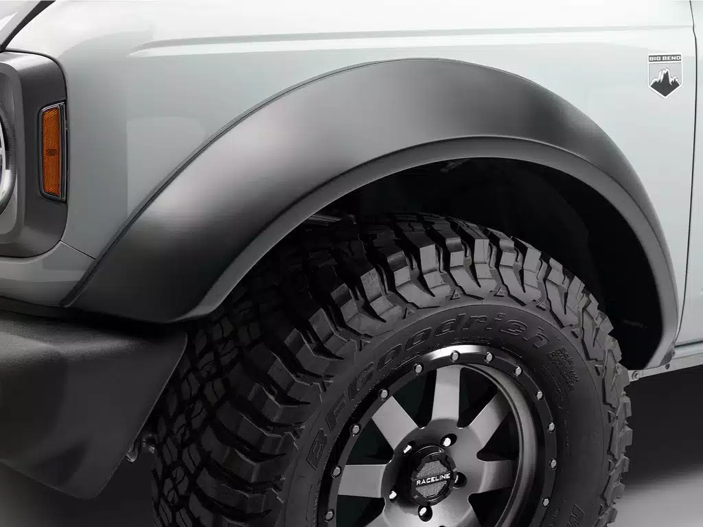 Ford F-250 Super Duty Fender Flares - Front - Bushwacker - Extend-A-Fender Style - Black - `23-`24