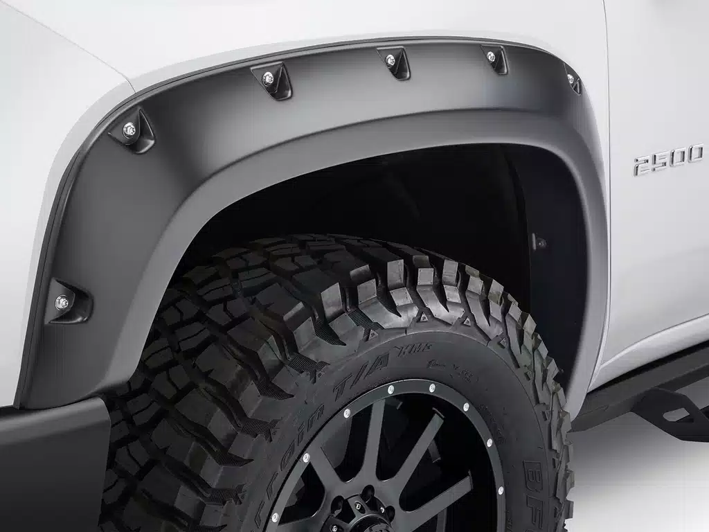 Nissan Frontier Fender Flares - Front - Bushwacker - Pocket Style - Black - `22-`24