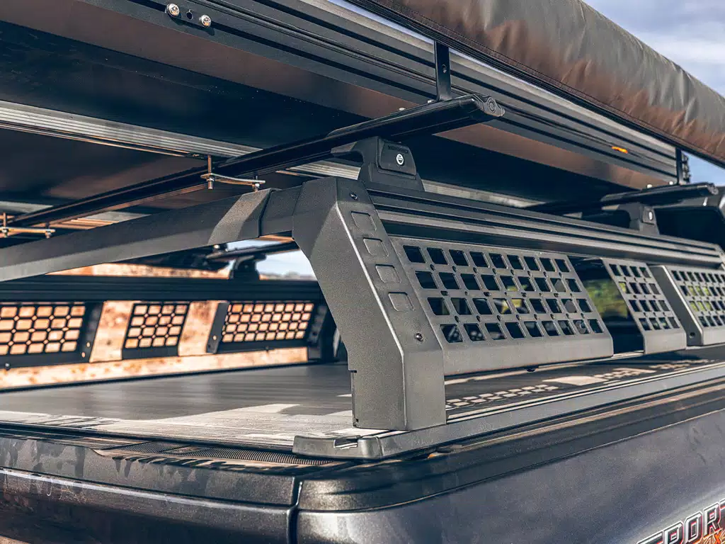 Chevrolet Silverado 1500 Roof Rack - Bushwacker - GoRack Overland - Black - `19-`24