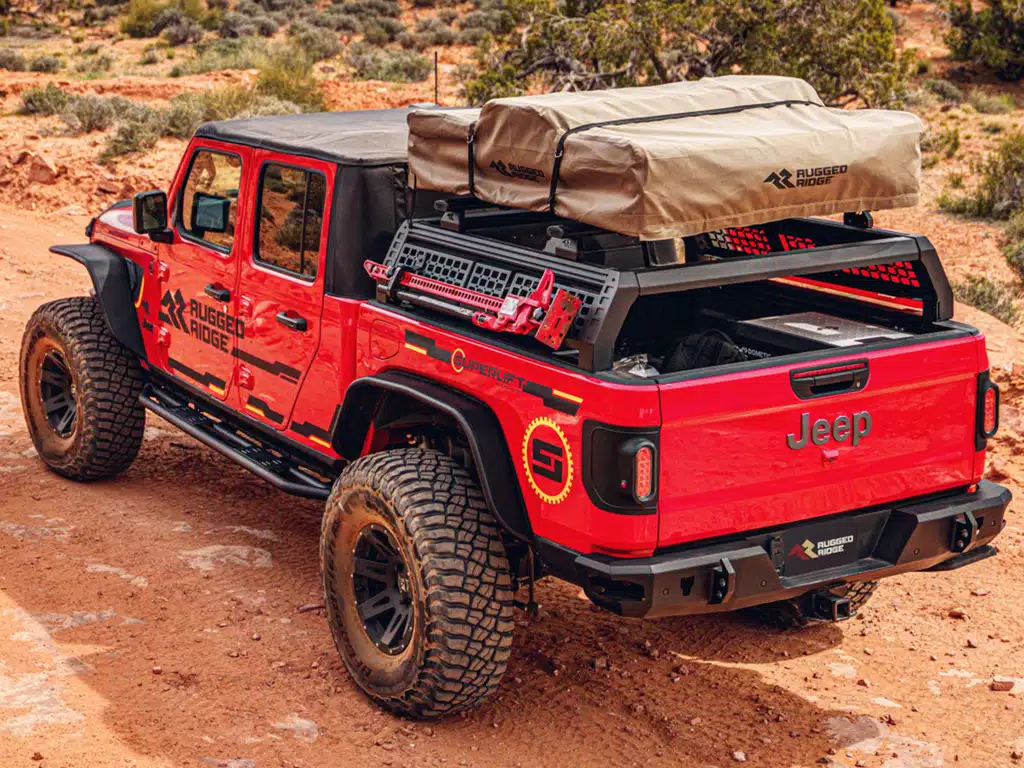 Toyota Tundra Roof Rack - Bushwacker - GoRack Overland Truck Rack - Black - `14-`24