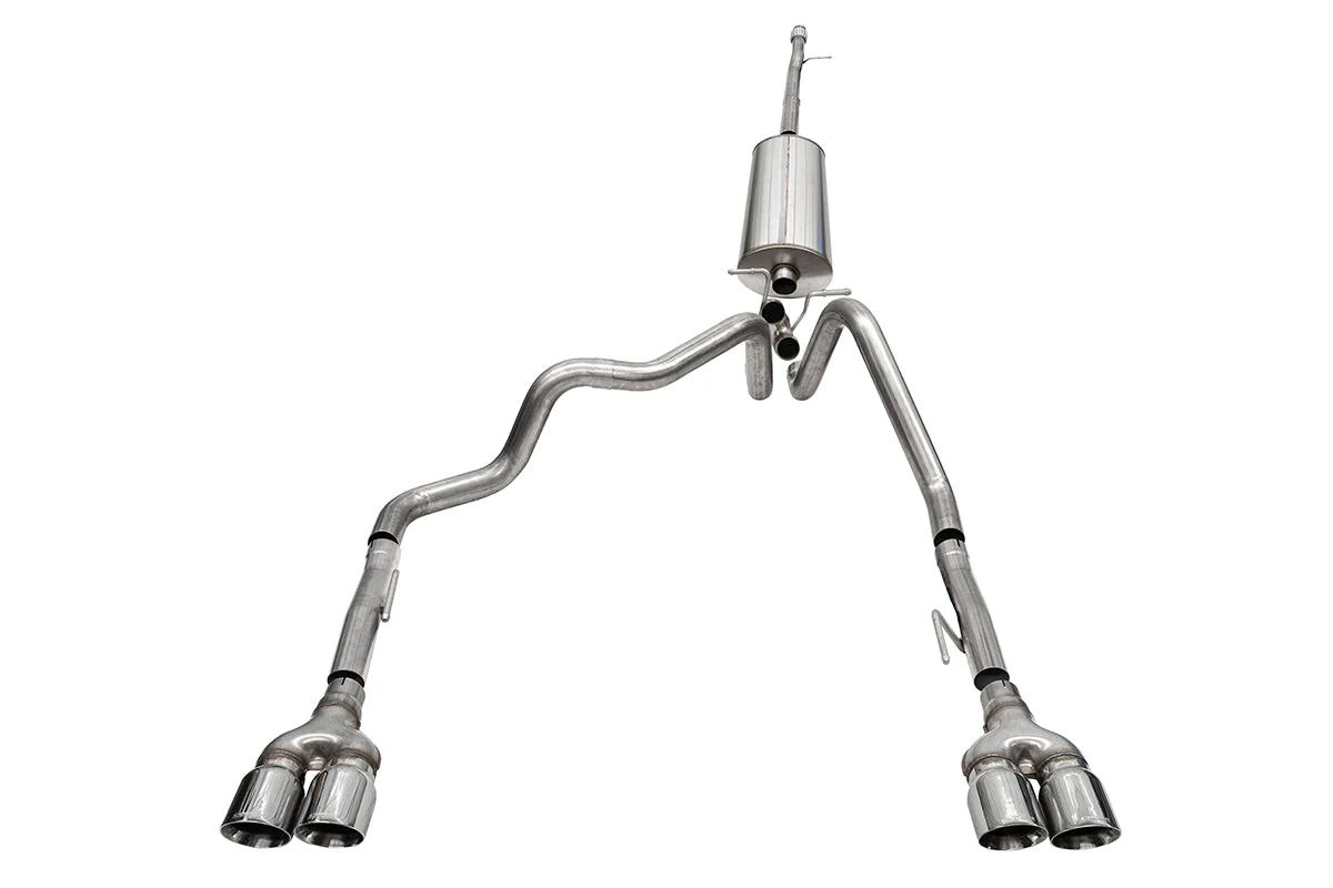 Chevrolet Silverado 1500 Performance Exhaust - Cat-Back - CORSA Performance - Dual Exit w/ Twin 4.0in Black Tips - `19-`23