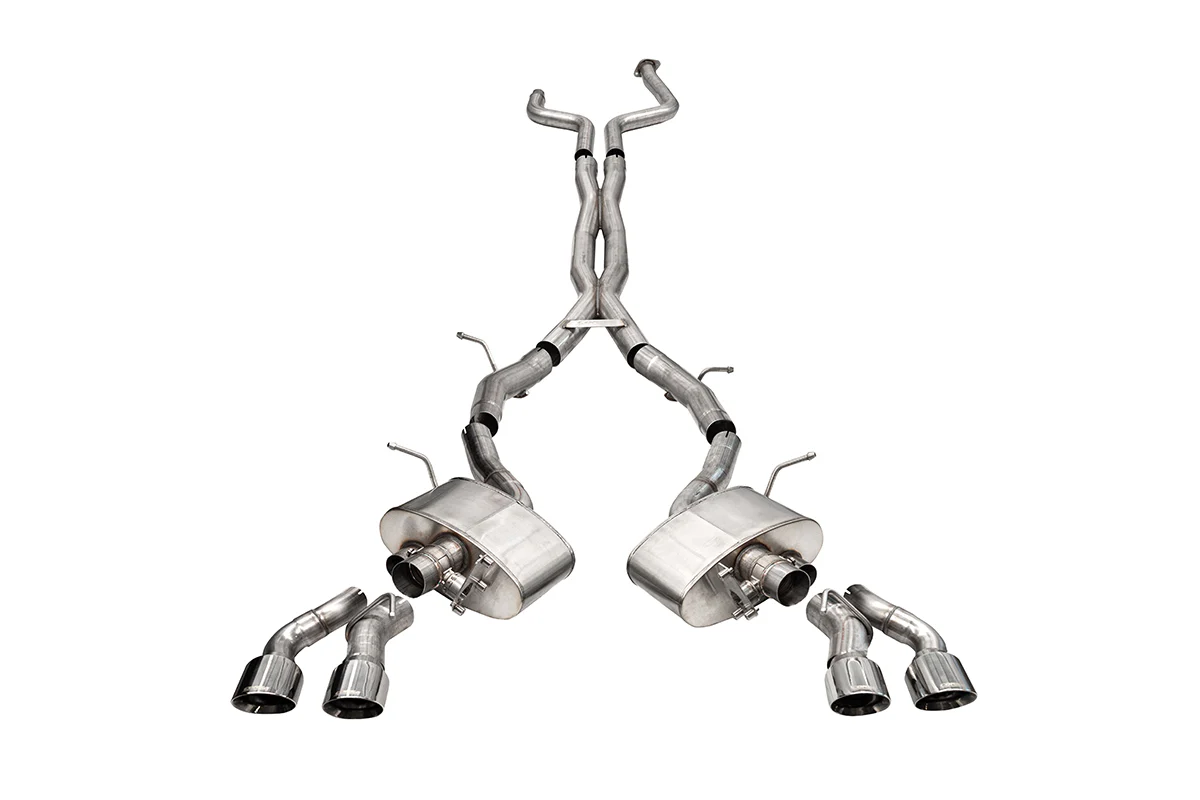 Cadillac CT5-V Performance Exhaust - Cat Back - CORSA Performance - Xtreme Valved - Twin Back Carbon Fiber Tips - `20+