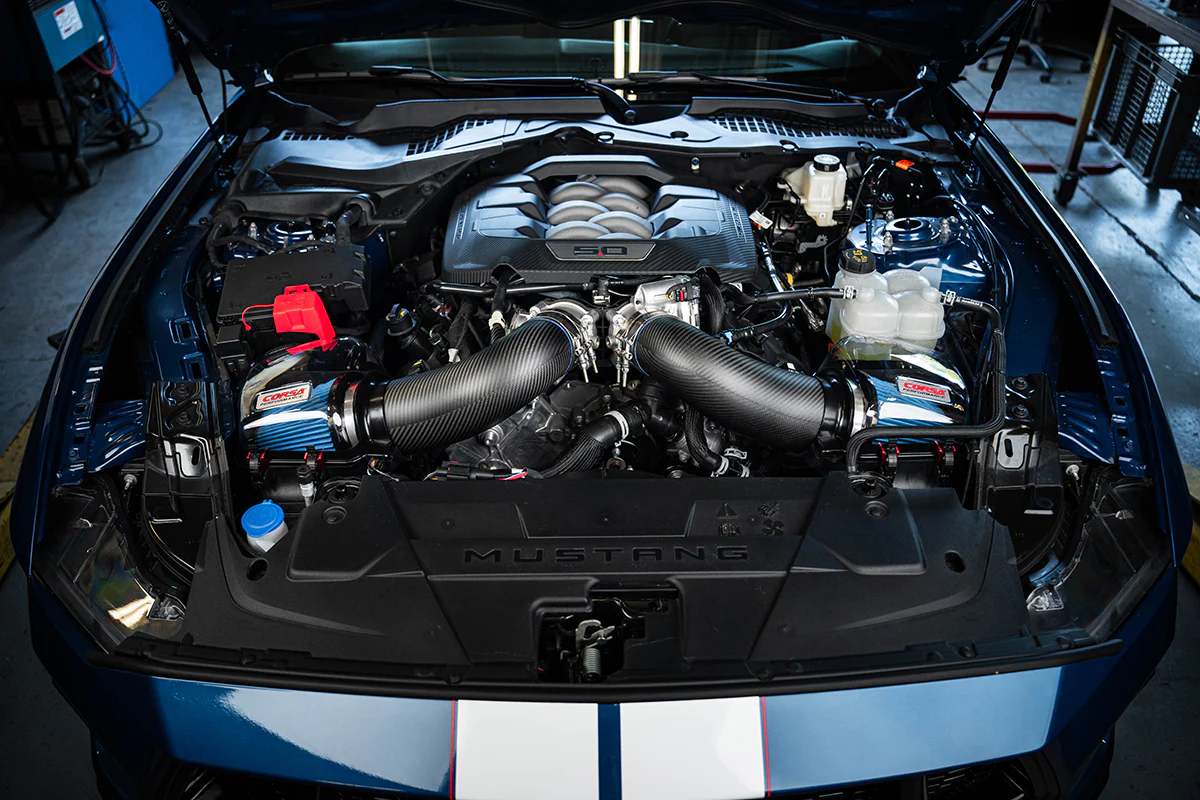 Ford Mustang GT Performance Air Intake - Inlet Ducts Only - CORSA Performance - Carbon Fiber - Matte - `24-`25