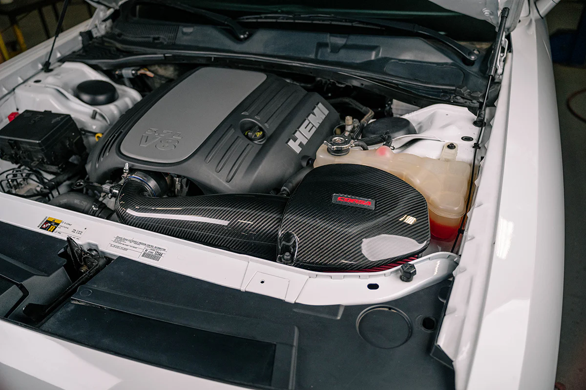 Dodge Charger Performance Air Intake - CORSA Performance - Carbon Fiber Open Element, DryTech 3D/No Oil - Carbon Fiber - `11-`23
