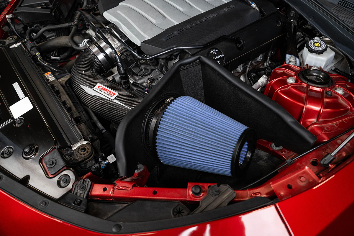 Chevrolet Camaro SS Performance Air Intake - CORSA Performance - Oiled Open Element - Carbon Fiber - `16-`24