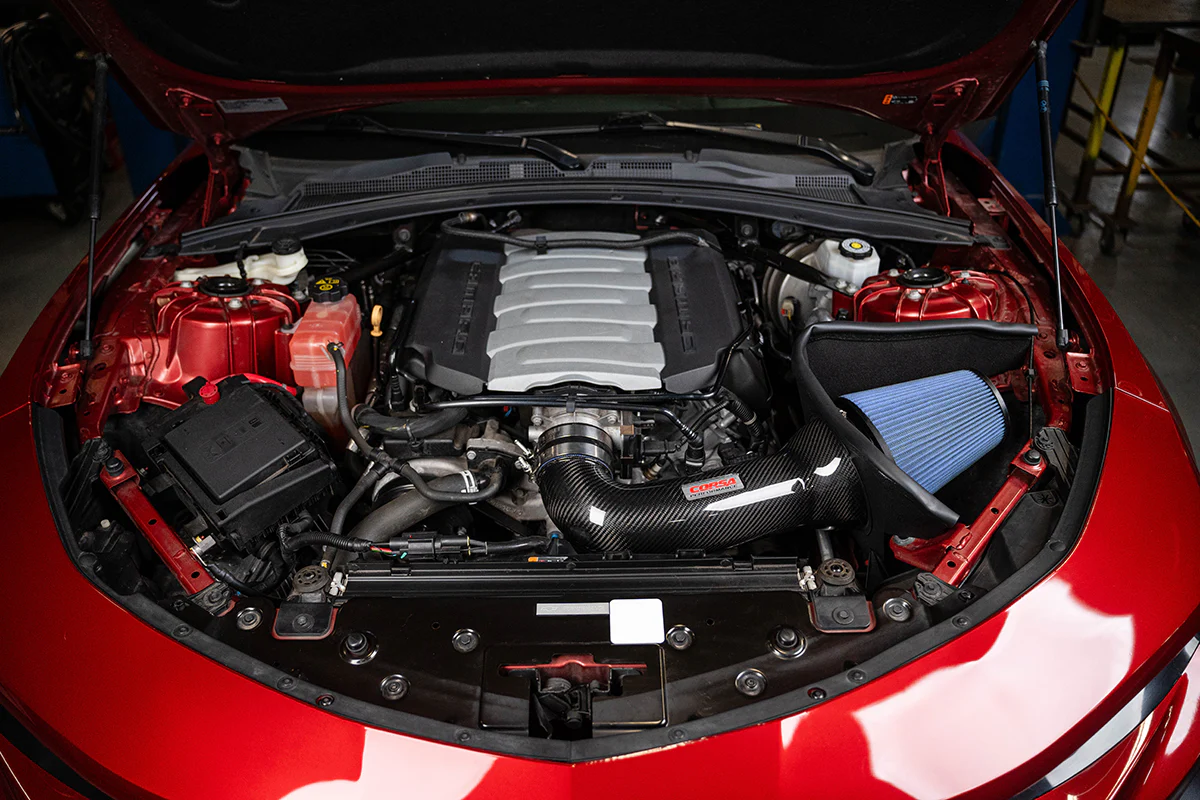 Chevrolet Camaro SS Performance Air Intake - CORSA Performance - Oiled Open Element - Carbon Fiber - `16-`24 Chevrolet Camaro SS Performance Air Intake - CORSA Performance - Oiled Open Element - Carbon Fiber - `16-`24