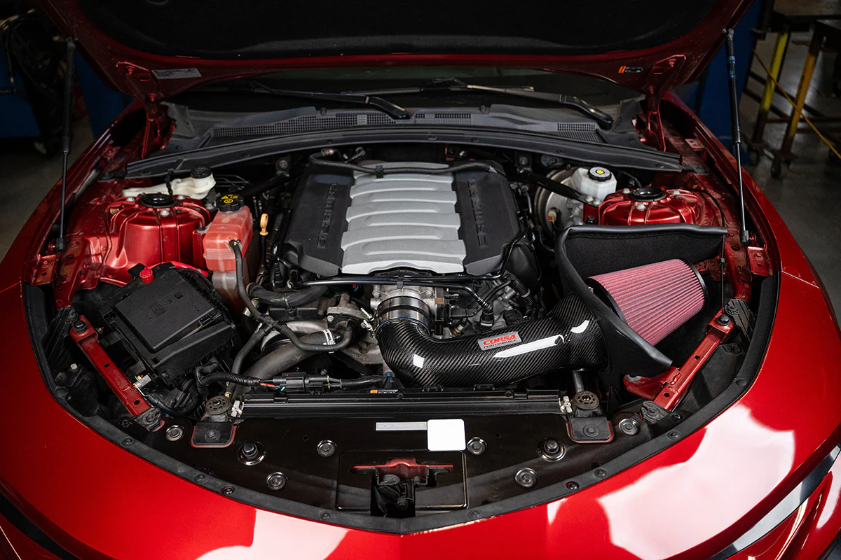 Chevrolet Camaro SS Performance Air Intake - CORSA Performance - Dry Open Element - Carbon Fiber - `16-`24