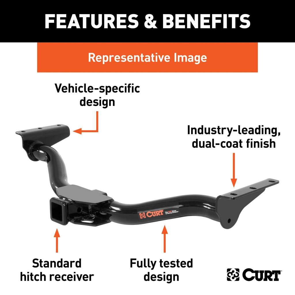 Tesla Model Y Trailer Hitch by Curt - Class III Hitch (2020+)