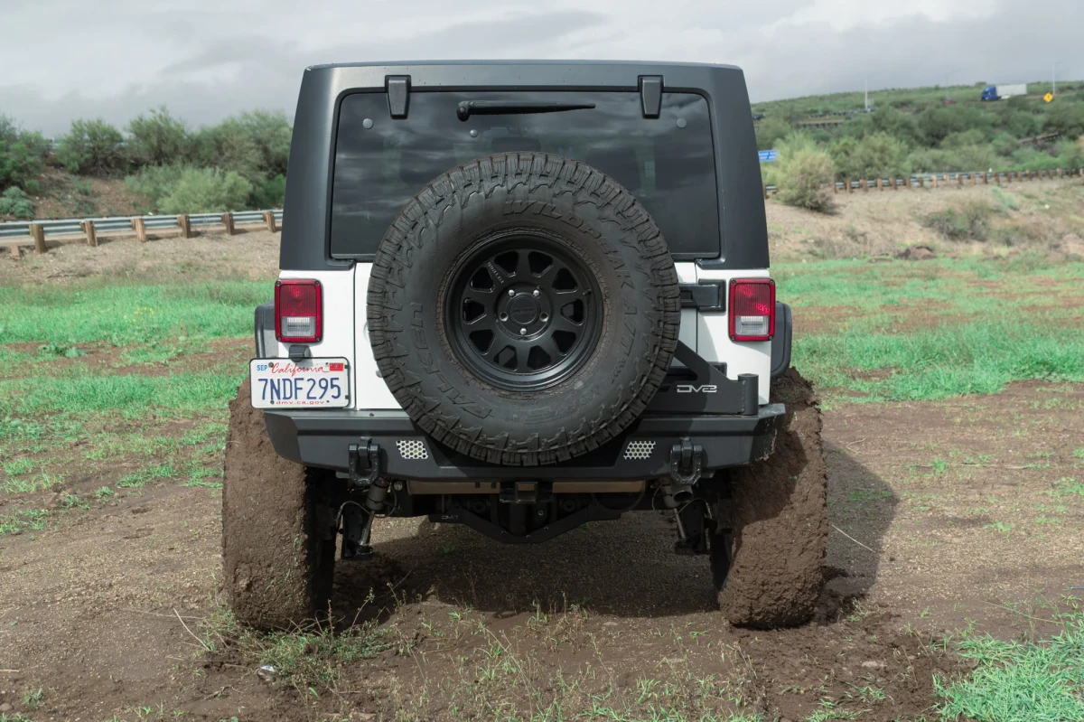 Jeep Wrangler JK Bumper - Rear - DV8 Offroad - Full-Width - `07-`18