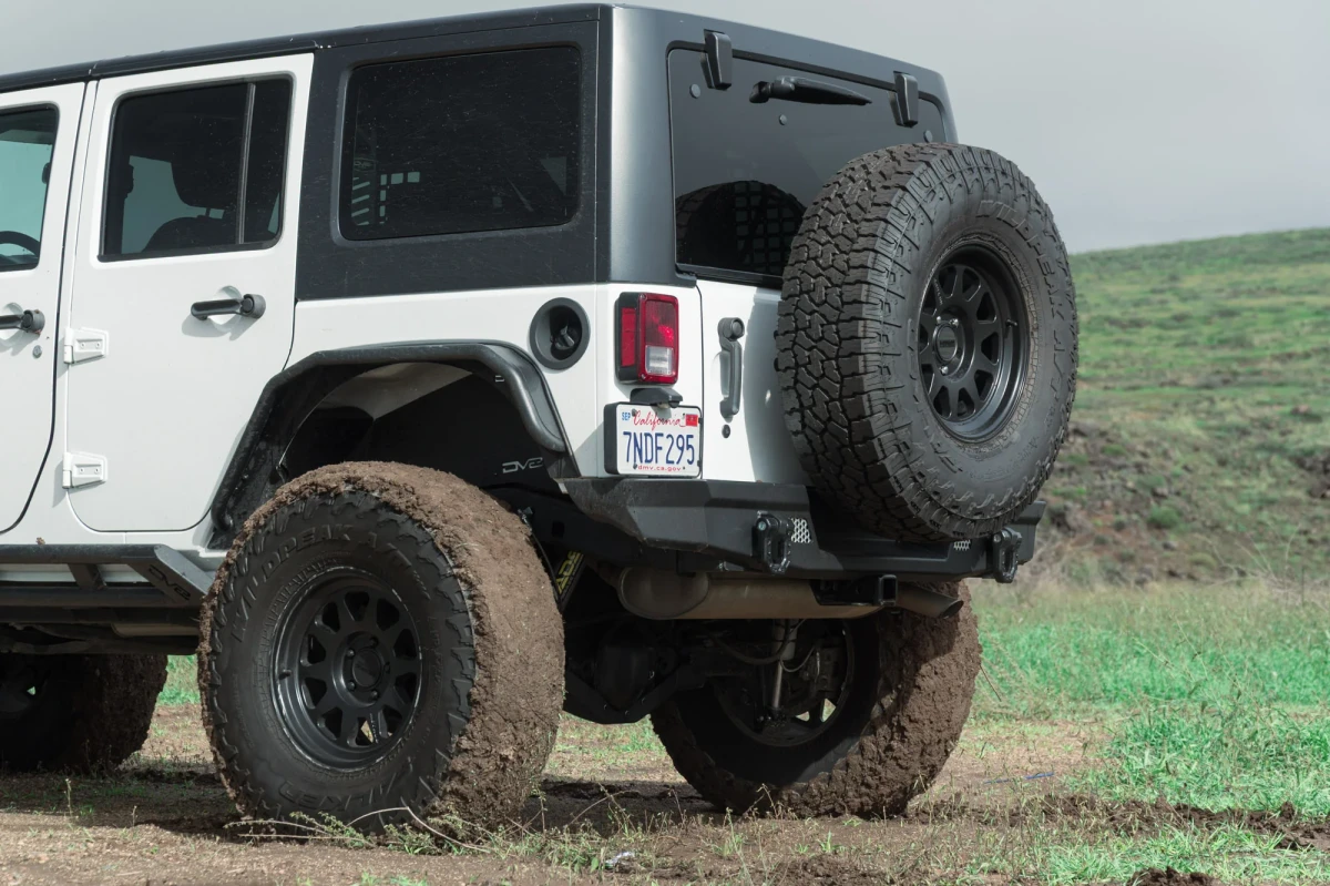 Jeep Wrangler JK Bumper - Rear - DV8 Offroad - Full-Width - `07-`18