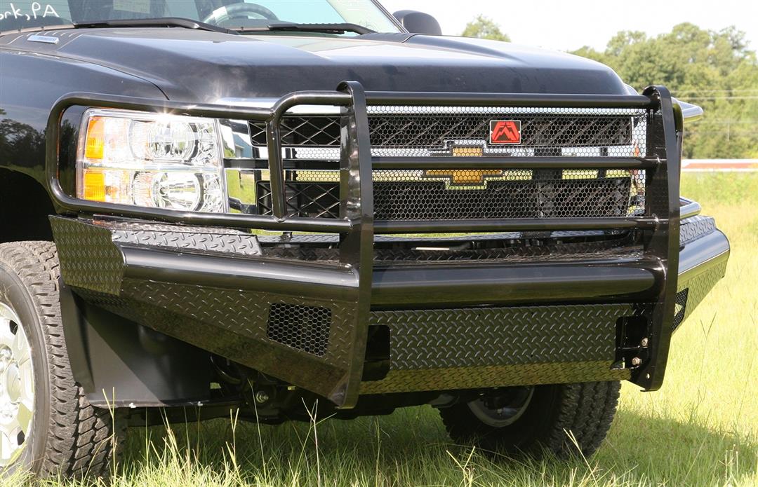Chevrolet Silverado 2500HD Front Bumper - Ranch Bumper w/ Full Guard - Fab Fours - `11-`14