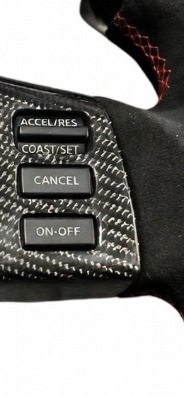 Nissan 350Z Custom Steering Wheel - Carbon Fiber - F1 Style - Flat Bottom - Alcantara / Red Stitch