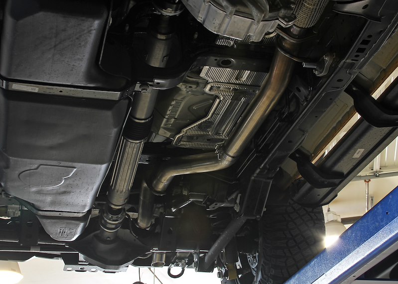 Ford Bronco Performance Exhaust - Cat Back - Single Exit - Flowmaster - Outlaw - Polished Tip - 4-Door