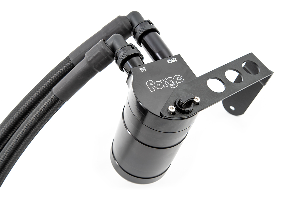 Hyundai i20 Oil Catch Can by Forge Motorsport - Black - RHD Models