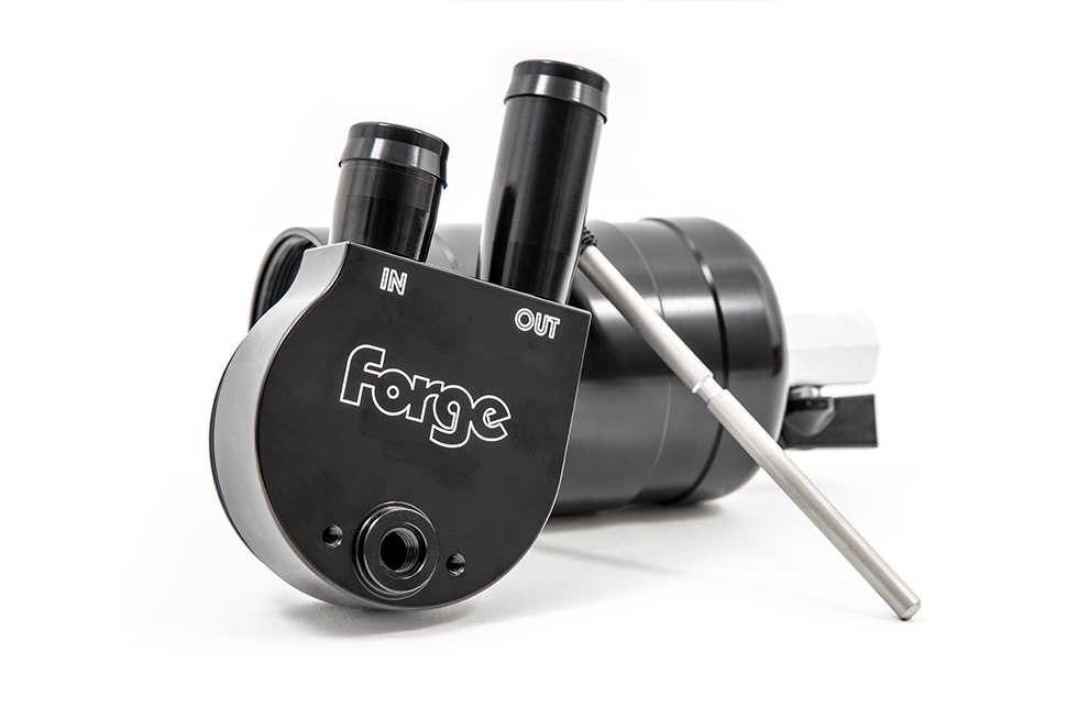 Hyundai i20 Oil Catch Can by Forge Motorsport - Black - RHD Models