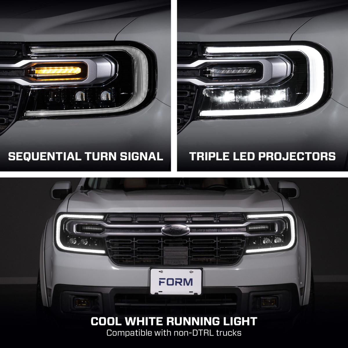 Ford Maverick LED Headlights - Sequential LED - Form Lighting - 2022+