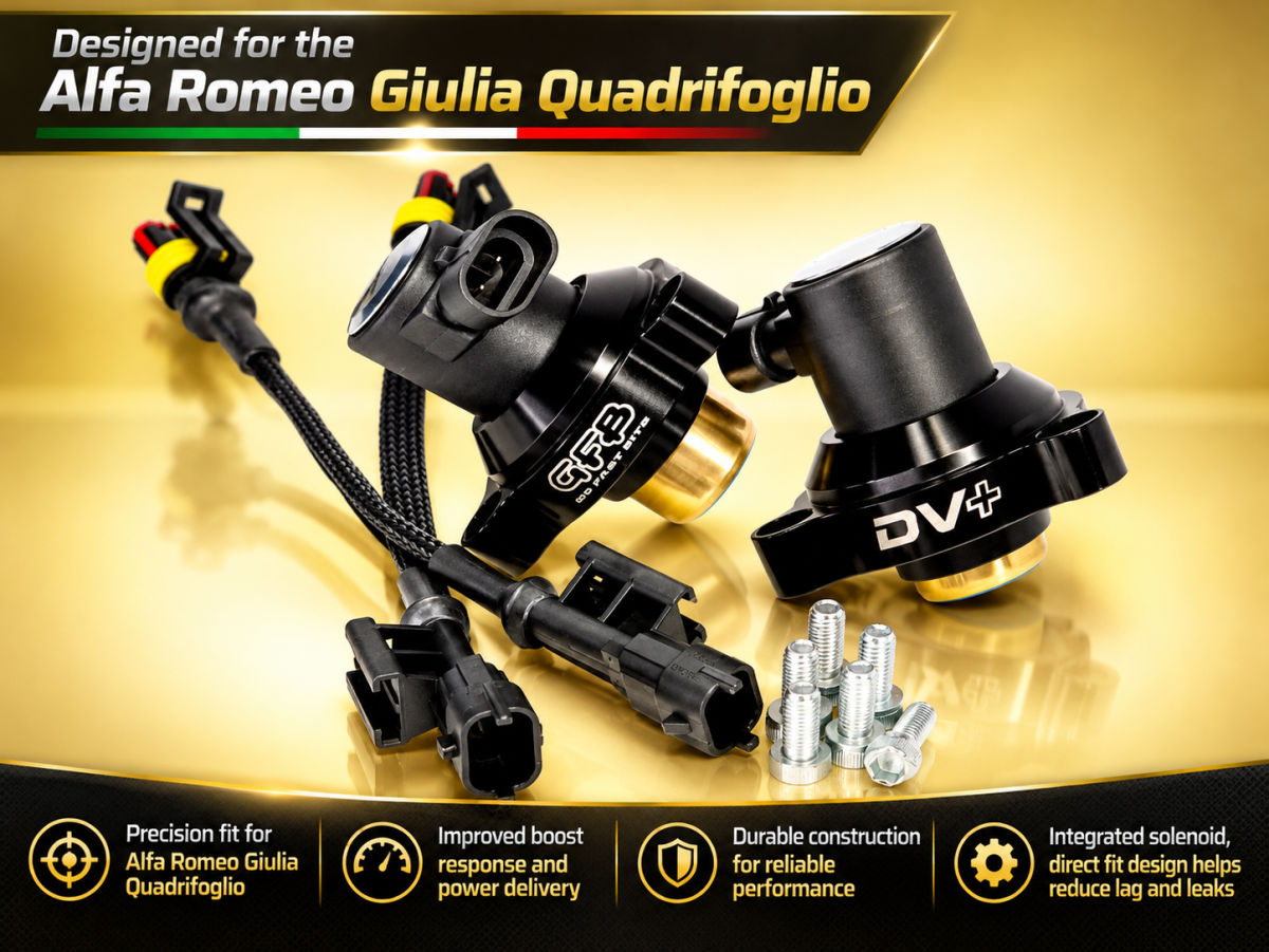 Alfa Romeo Giulia Diverter Valve - Go Fast Bits - DV+ Integrated Solenoid - QV Model