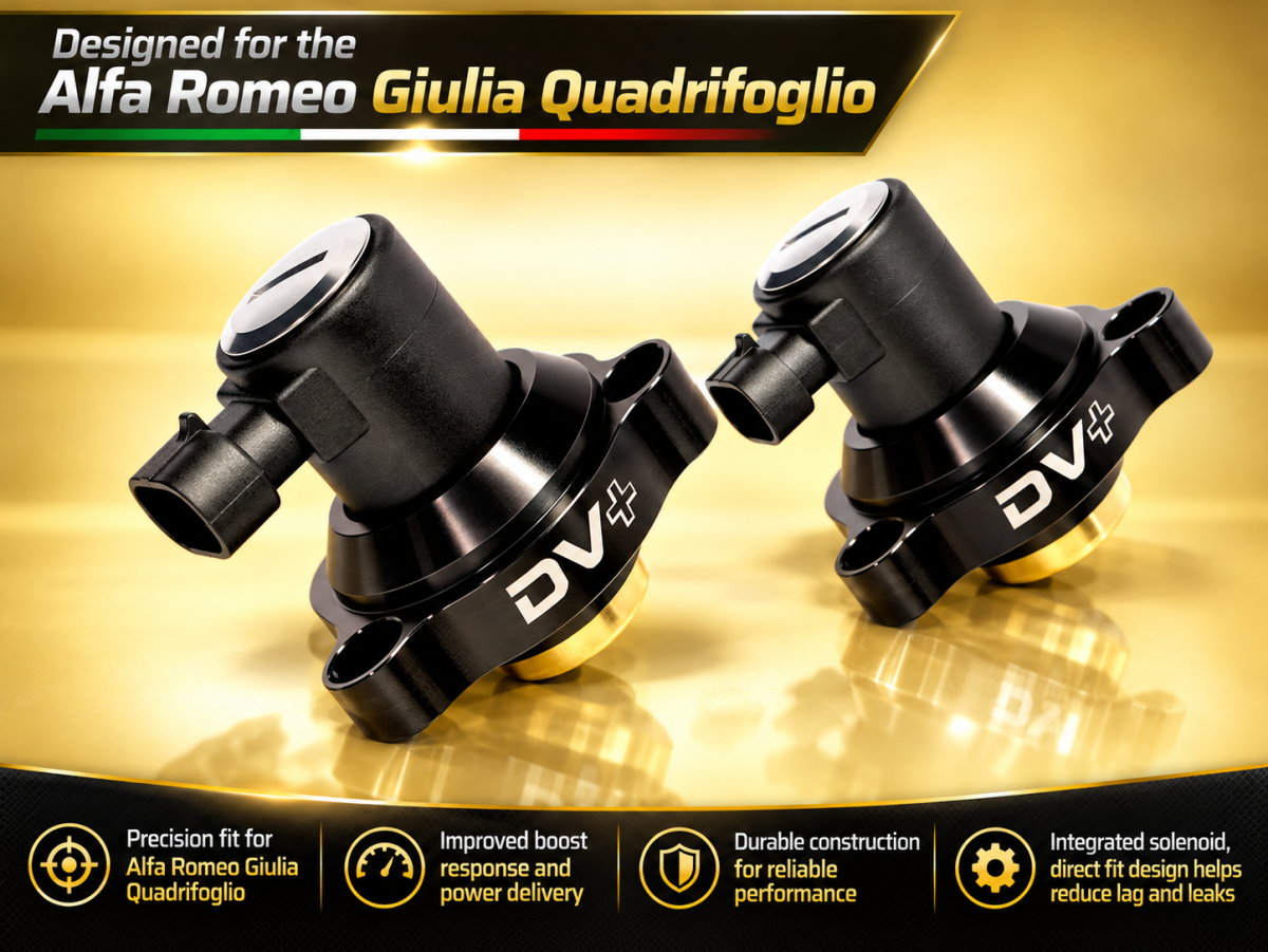 Alfa Romeo Giulia Diverter Valve - Go Fast Bits - DV+ Integrated Solenoid - QV Model