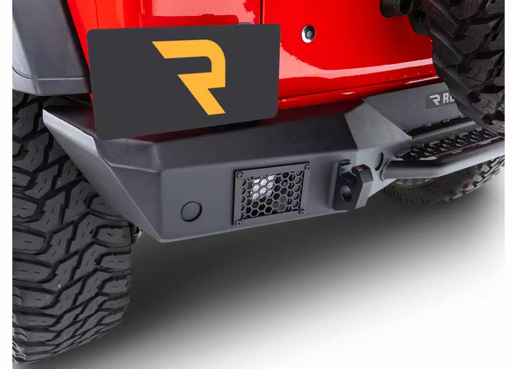 Jeep Gladiator JT Bumper - Rear - Go Rhino - Rockline Full Width - Textured Black