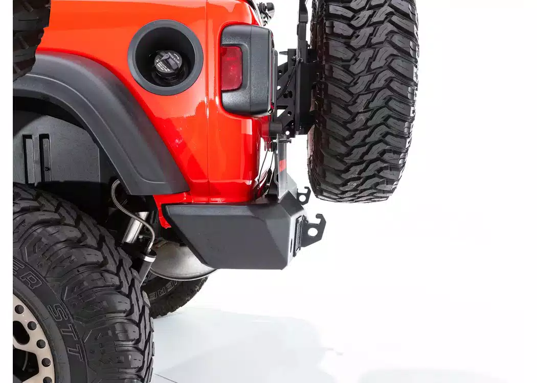 Jeep Gladiator JT Bumper - Rear - Go Rhino - Rockline Full Width - Textured Black