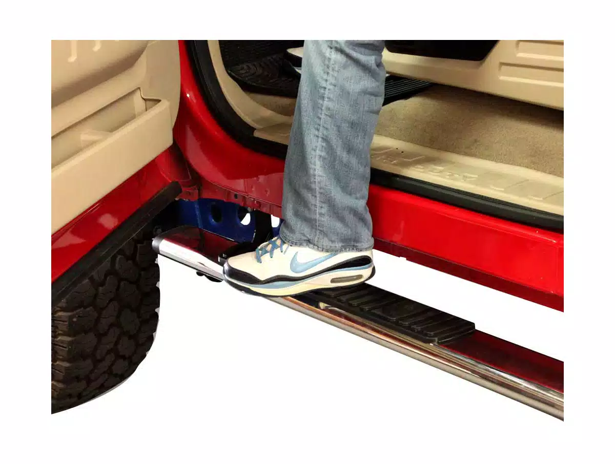 Ford F-250 Side Steps - Go Rhino - OE Xtreme Composite - Chrome - `99-`16