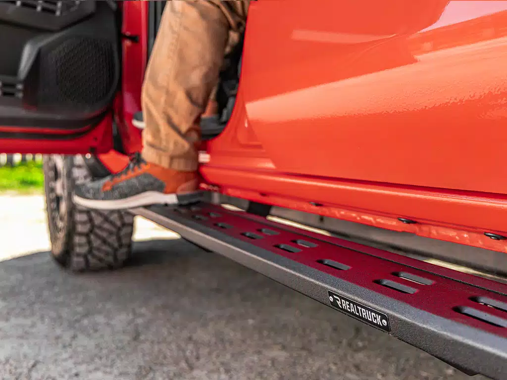 Dodge Ram 1500 Running Boards - Go Rhino - RB20 Slim Line - Bedliner Coat - `09-`14
