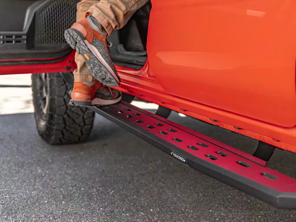 Dodge Ram 1500 Running Boards - Go Rhino - RB20 Slim Line - Bedliner Coat - `09-`14