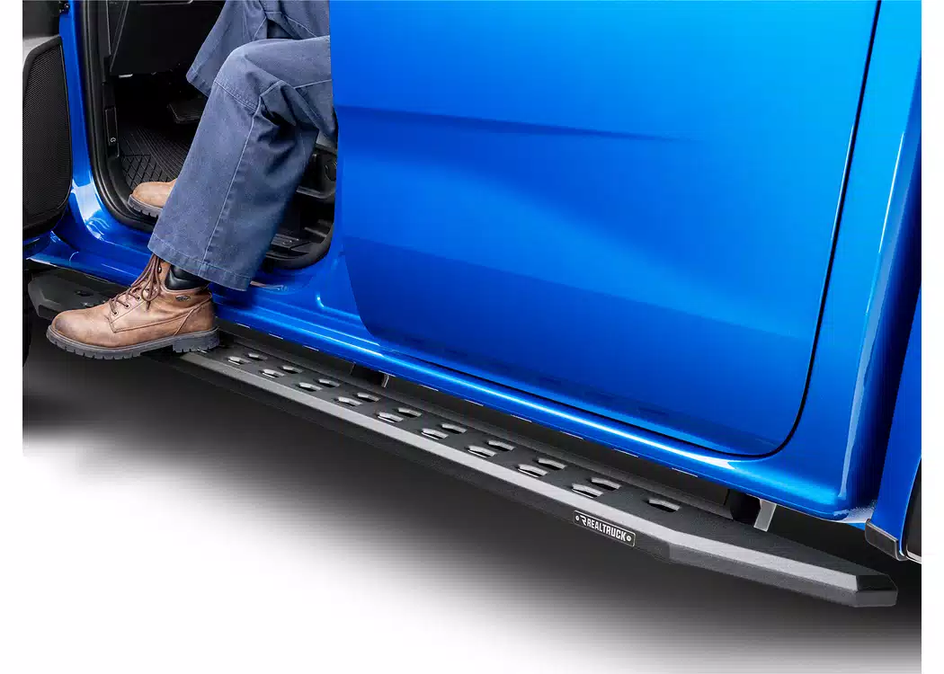 Dodge Ram 1500 Running Boards - Go Rhino - RB20 Slim Line - Bedliner Coat - `09-`14