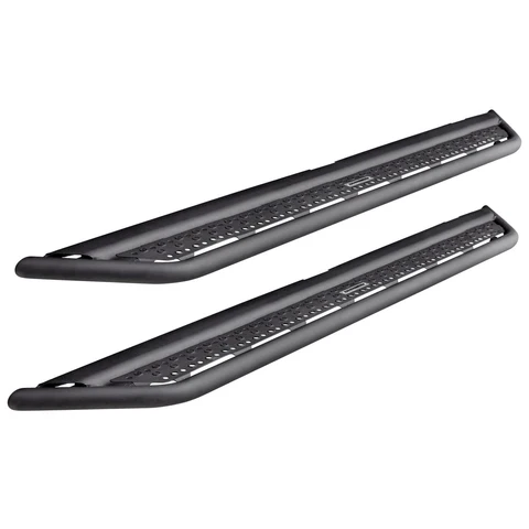 Ford F-250 Side Steps - Go Rhino - Dominator Extreme D6 - Textured Black - `99-`16