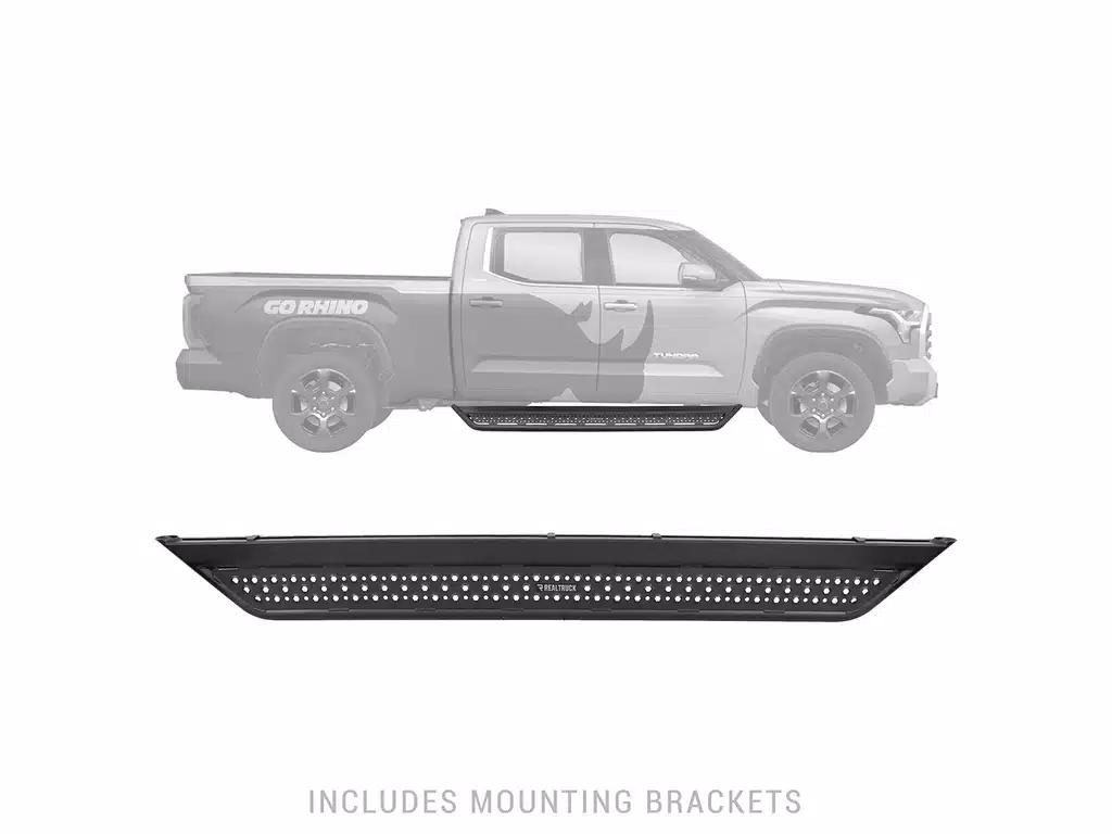 Ford F-250 Side Steps - Go Rhino - Dominator Extreme D6 - Textured Black - `99-`16