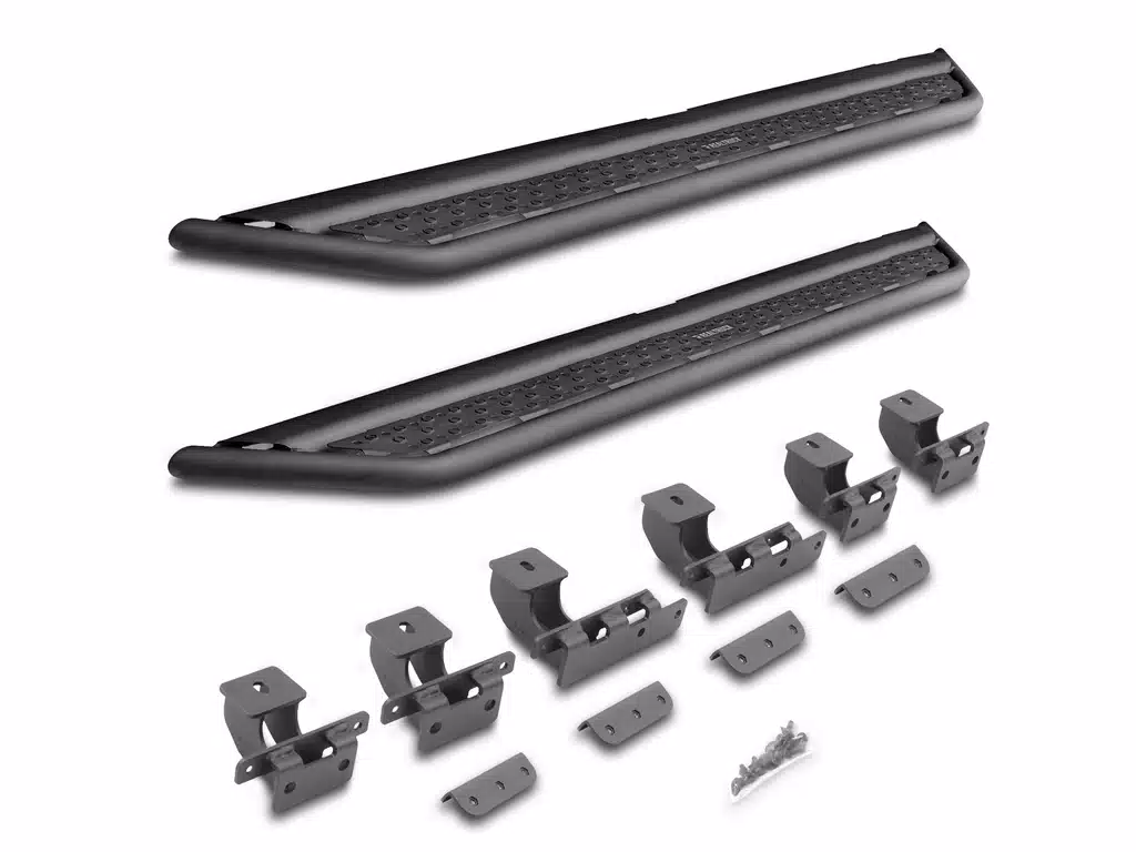 Ford F-250 Side Steps - Go Rhino - Dominator Extreme D6 - Textured Black - `99-`16