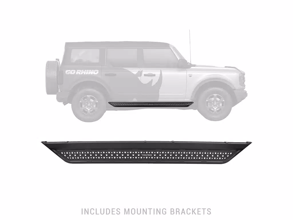 Ford F-250 Side Steps - Go Rhino - Dominator Extreme D6 - Textured Black - `99-`16