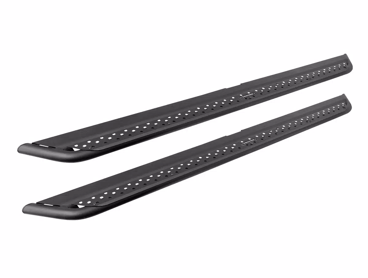 Ford F-350 Side Steps - Go Rhino - Dominator Extreme DSS - Textured Black - `99-`16