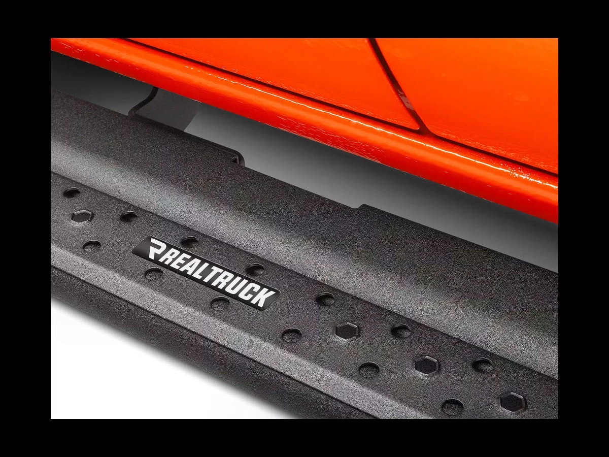 Ford F-350 Side Steps - Go Rhino - Dominator Extreme DSS - Textured Black - `99-`16