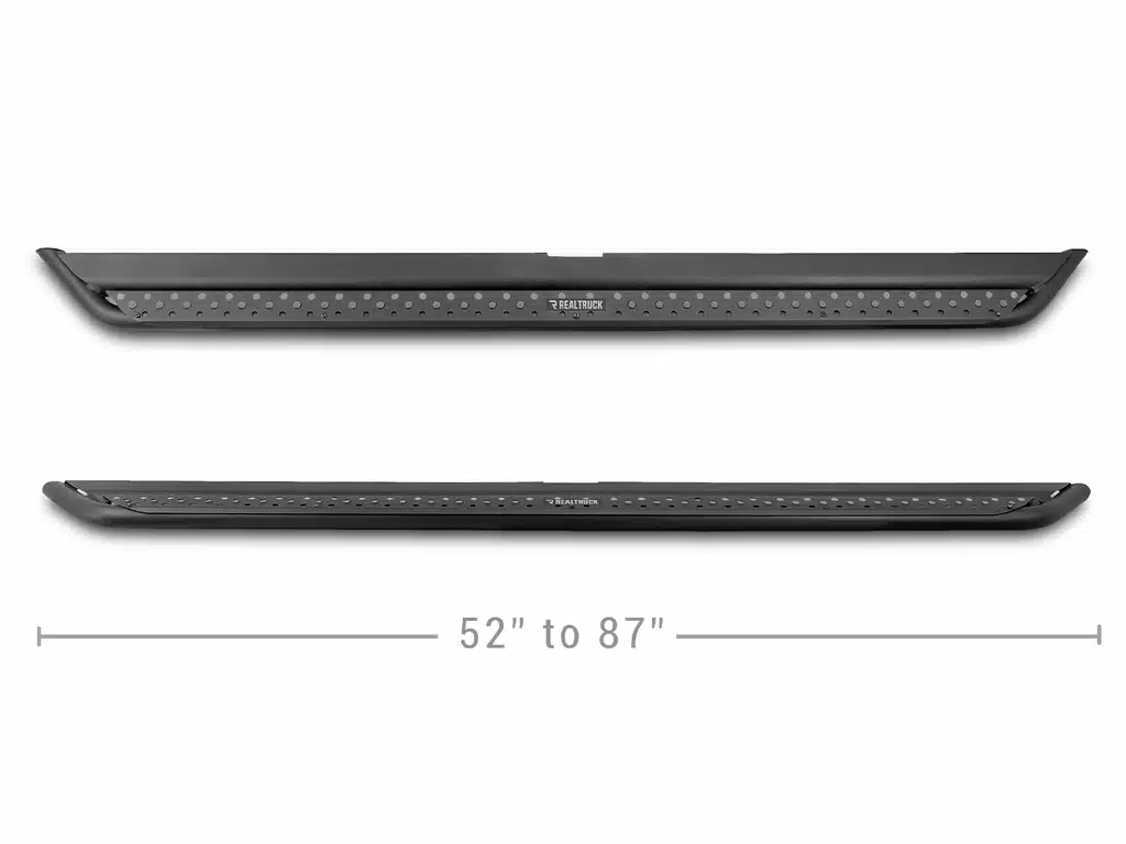 Dodge Ram 1500 Quad Cab Pickup Side Steps - Go Rhino - Dominator Extreme DSS - Textured Black - `09-'23