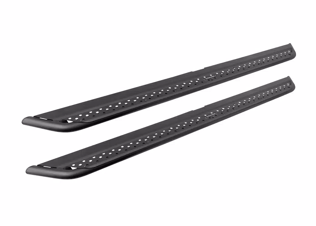 Dodge Ram 1500 Quad Cab Pickup Side Steps - Go Rhino - Dominator Extreme DSS - Textured Black - `09-'23