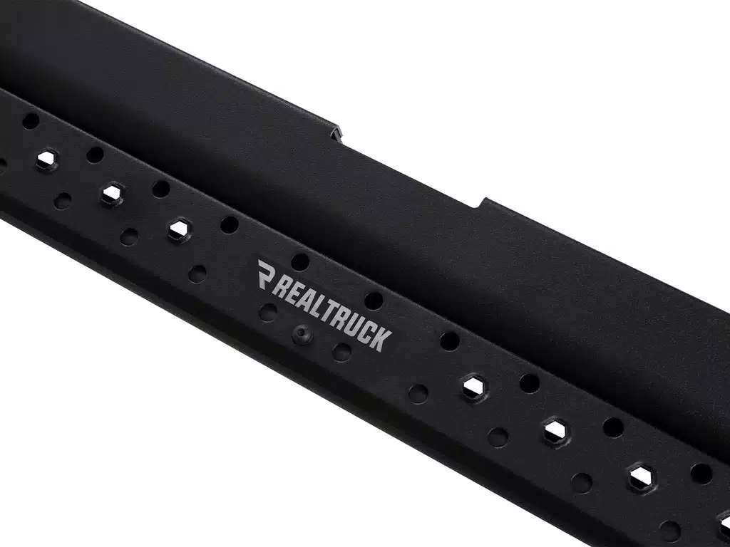 Dodge Ram 1500 Quad Cab Pickup Side Steps - Go Rhino - Dominator Extreme DSS - Textured Black - `09-'23
