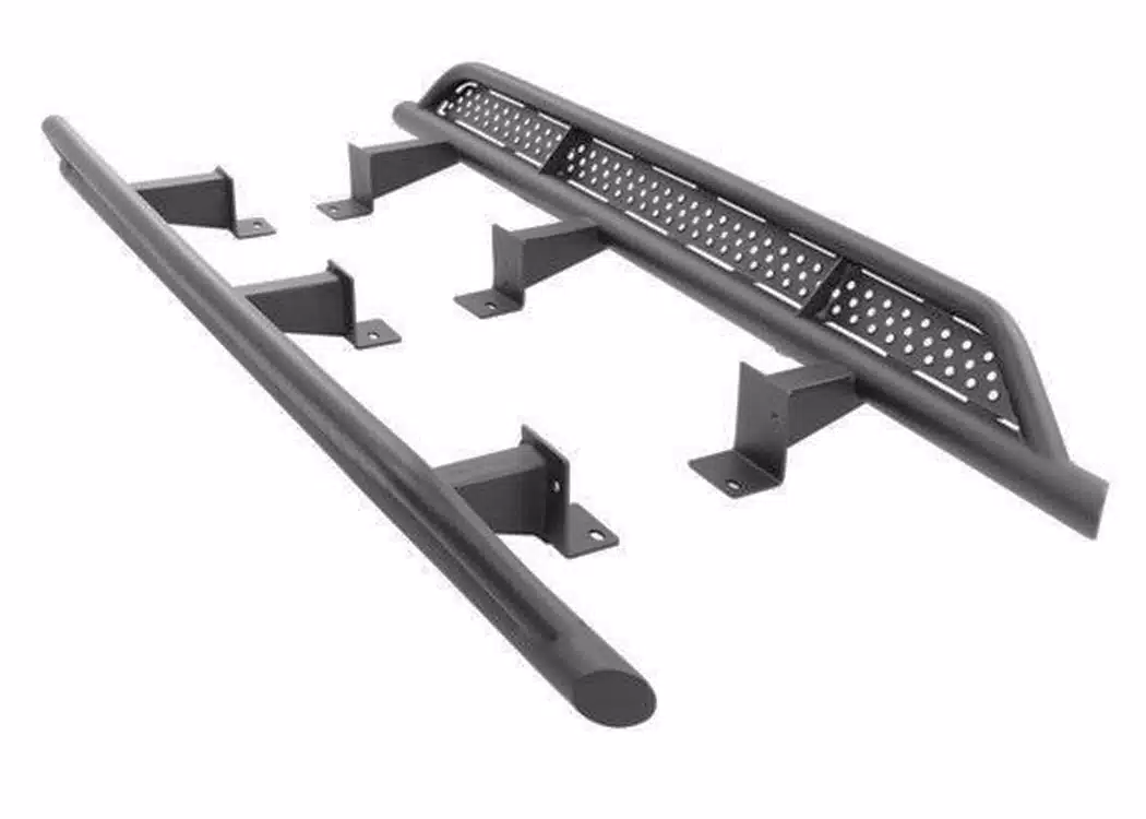 Toyota 4Runner Side Steps - Go Rhino - Frame Mounted Sliders - Textured Black - `14-`24