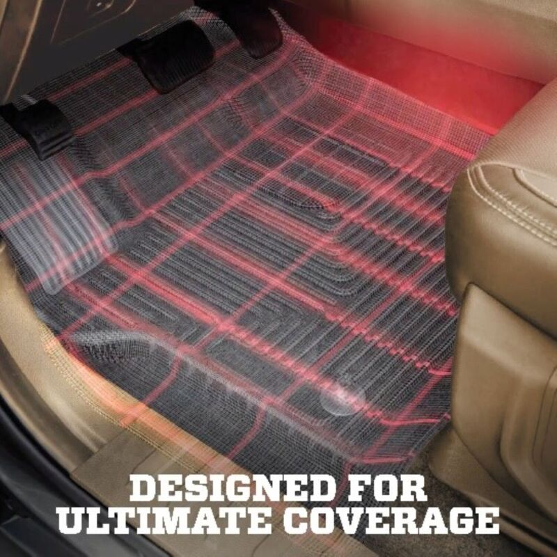 Acura RDX Floor Mats - Front + Rear - Husky Liners - Weatherbeater - Black - `19-`25